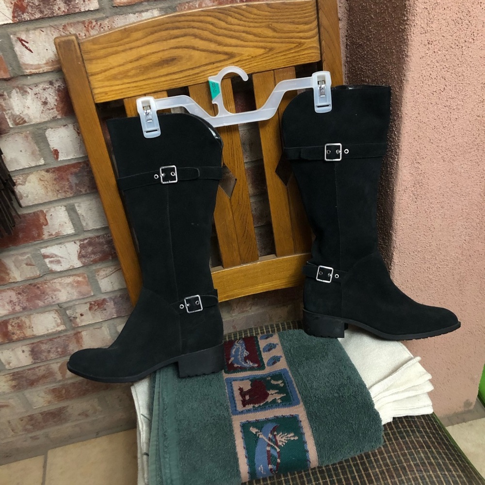 Cole Haan Black Knee-High Boots